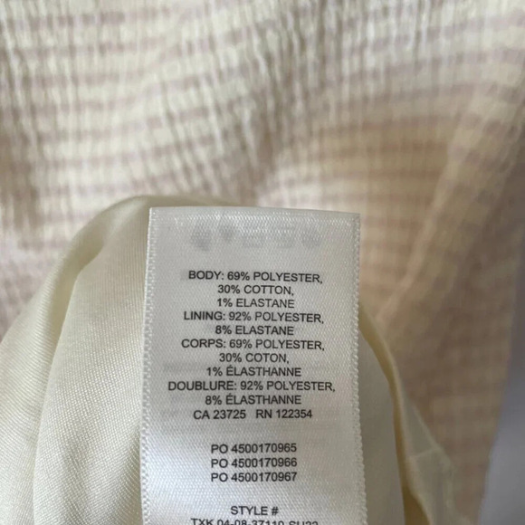 Aritzia Wilfred Attention Smocked Strapless Mini Tube Dress Size Small - Picture 8 of 8